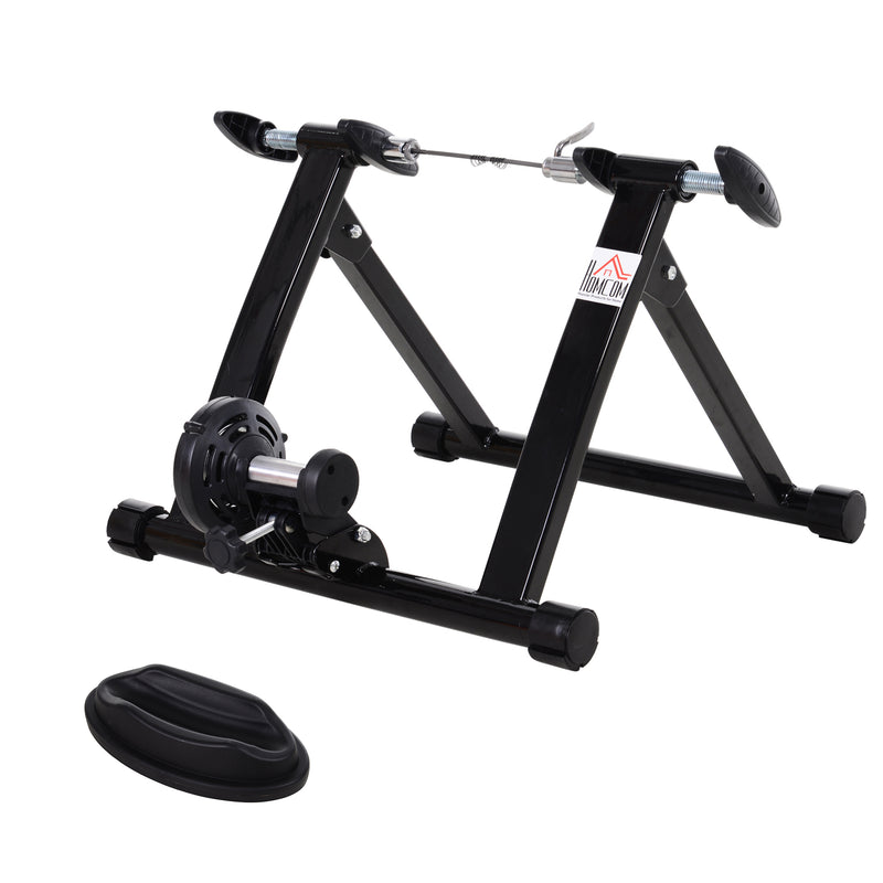 Rullo Pieghevole per Bicicletta Allenamento in Casa Nero 54.5x47.2x39.1 cm -1