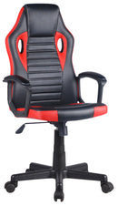 Sedia da Gaming Ergonomica 59x62x119 cm in PVC Nera e Rossa-1