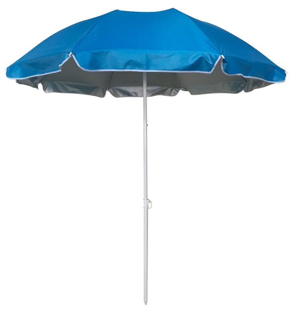 Ombrellone da Mare Ø170 cm Palo Ø22 mm in Acciaio e Nylon Blu online