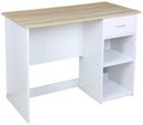 Scrivania da Ufficio 80x40x75 cm in Legno Truciolare Bianco e Sonoma-1