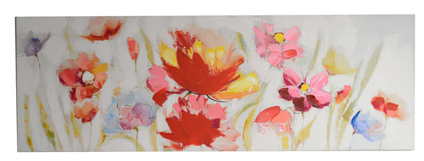 Malerei Malerei Blumen cm 150x50x3 sconto