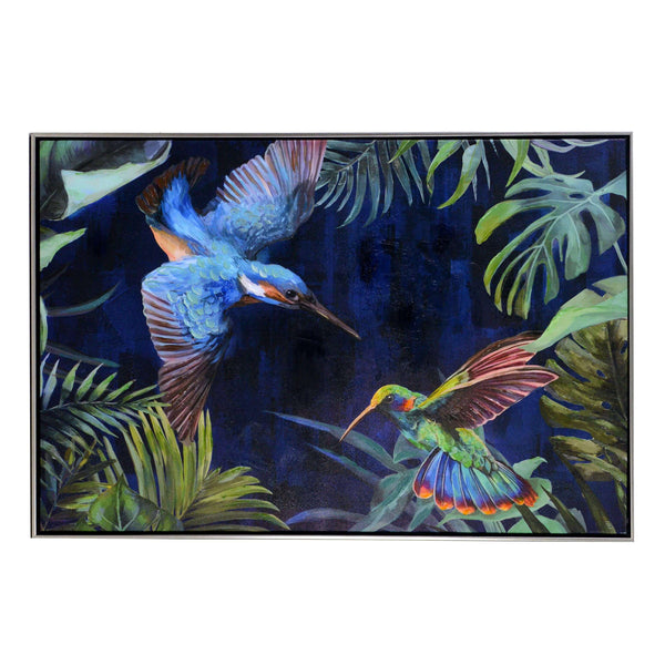 Kolibri-Gemälde cm 92x62x4,5 prezzo