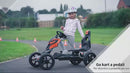 Pedal-Go-Kart für Kinder Orange und Schwarz