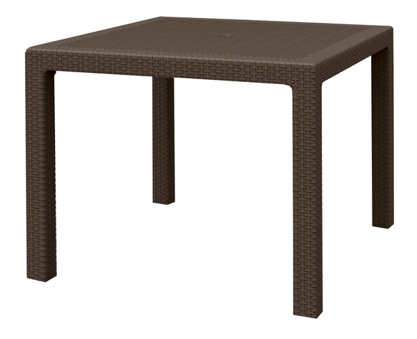 Garten-Couchtisch 94 x 94 x 74 cm aus braunem Bauer-Harz prezzo