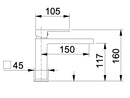 Rubinetto Miscelatore Monocomando Lavabo in Ottone Cromato Bonussi Colorado-2