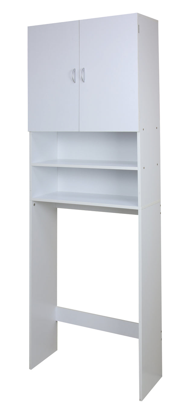 acquista Scaffale Sopra Lavatrice Salvaspazio 65x25x192 cm in Pannello Truciolare Bianco