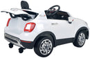 Macchina Elettrica per Bambini 12V Fiat 500X Bianca-4