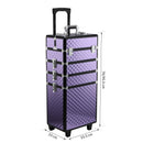 Trolley per Estetista Make Up Trucchi in Alluminio 33,5x23x95 cm  Jam-6