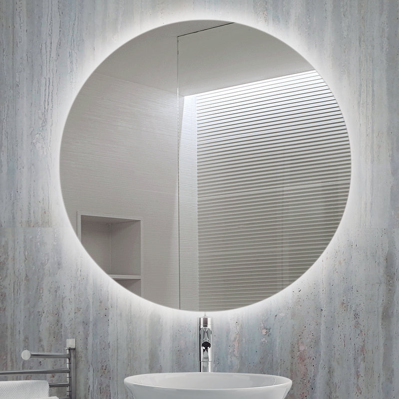 Specchio da Bagno Cassiopea con Illuminazione Led Imballo 1 Pezzo Alluminio e Vetro Emuca-6