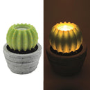 Candela led cactus con vaso fontana cm Ø23xh28-2