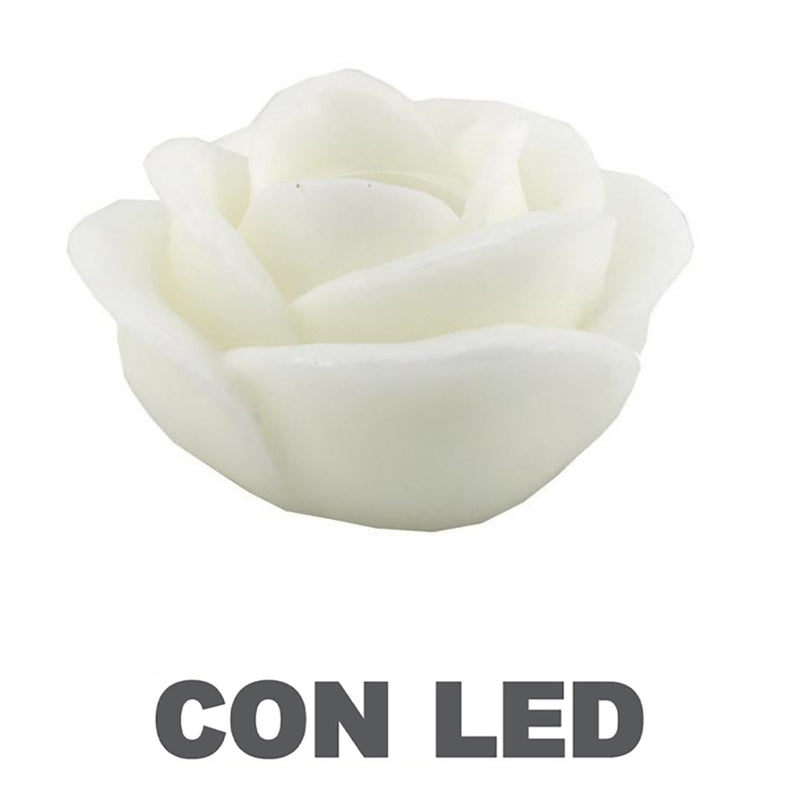 Candela led rosa bianco fontana cm Ø32xh20-1