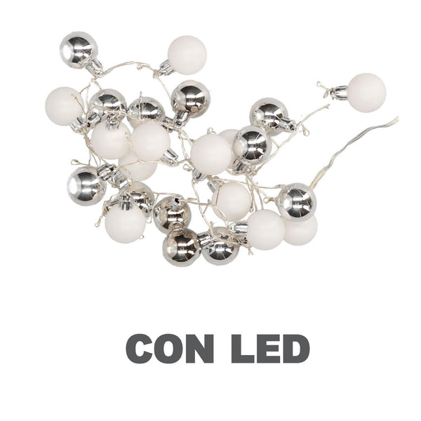 Luce filo sfera bianco 48 led bianco caldo alimentazione fissa cm Ø4x120 acquista