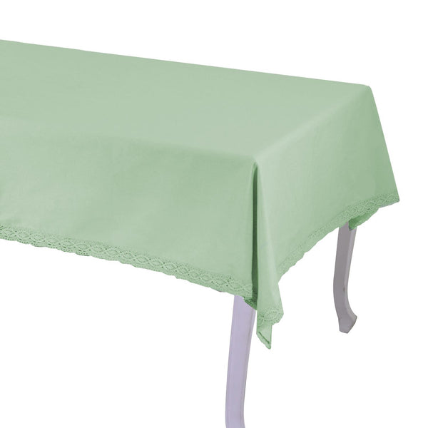 Tovaglia Quadrata 140x140 cm in Cotone 180 GSM Amelie Verde Acqua online