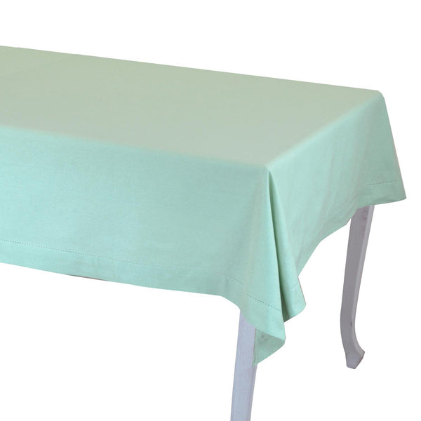 sconto Tovaglia Rettangolare 140x240 cm in Cotone 180 GSM Juliette Verde Acqua