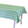 Tovaglia Rettangolare 140x240 cm in Cotone 180 GSM Pop Righe Verde Acqua