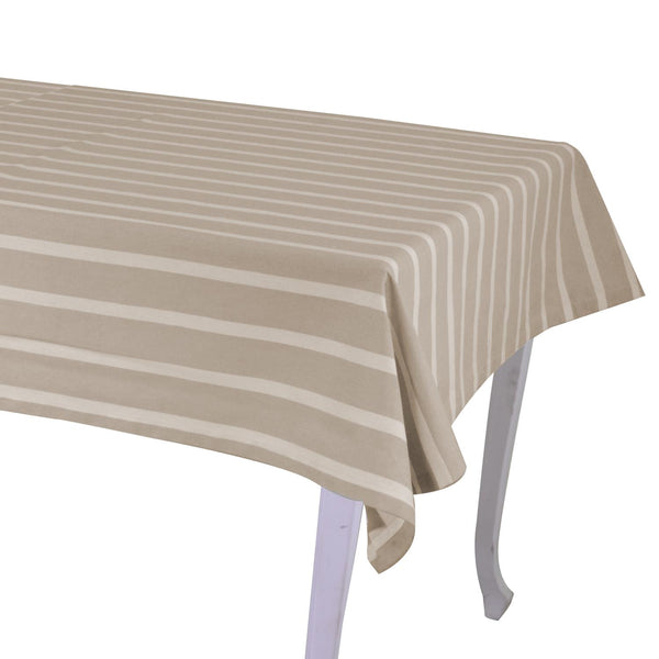 Tovaglia Rettangolare 140x240 cm in Cotone 180 GSM Pop Righe Beige online