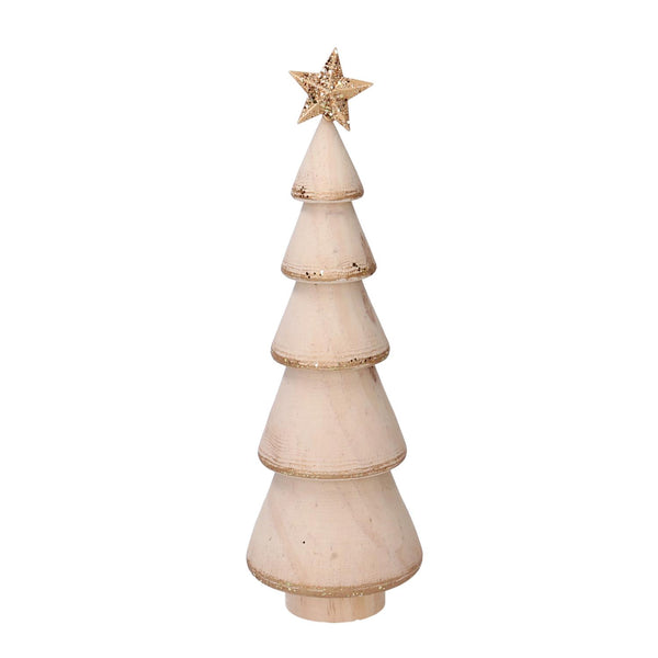 sconto Albero legno bianco e oro cm Ø8xh30