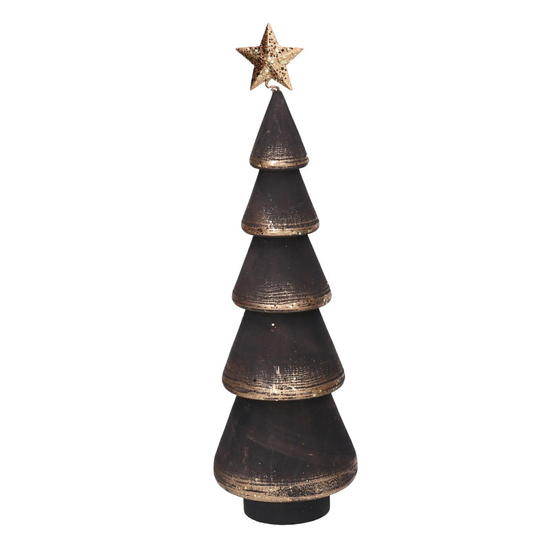 Albero legno nero cm Ø10xh37-1