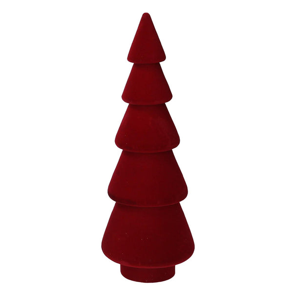 Albero legno e velluto rosso cm Ø9xh25 sconto