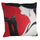 Fodera per Cuscino Decorativo Quadrato 40x40 cm in Tessuto Rosso