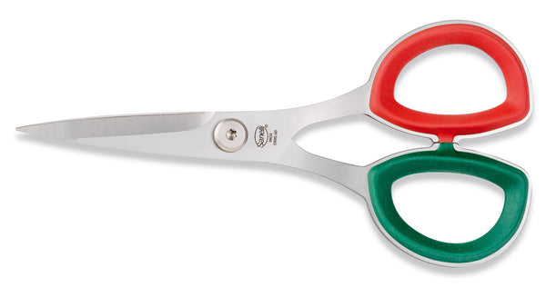 Sanelli Steel/Green/Red Blade 6" Schere sconto