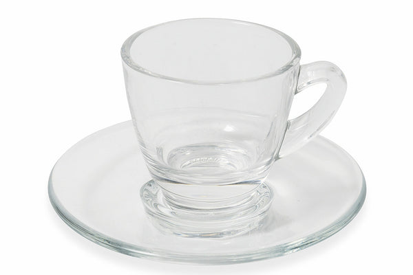 prezzo Set mit 6 Kaffeetassen aus Glas mit Untertasse 57 ml Villa d'Este Home Tivoli Glas