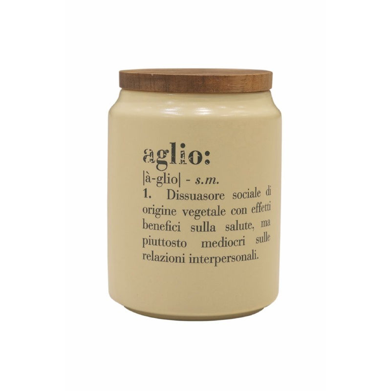 Barattolo Aglio 800 ml in Gres Villa D’este Home Tivoli Crema-2