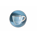 Set 6 Tazzine da Caffè con Piattino Ø6,8x5,6 cm in Gres VdE Tivoli 1996 Baita Acqua-10