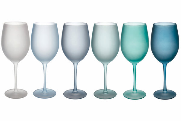 Set mit 6 Bechern aus mattiertem Glas 550 ml Villa d'Este Home Tivoli Happy Hour acquista