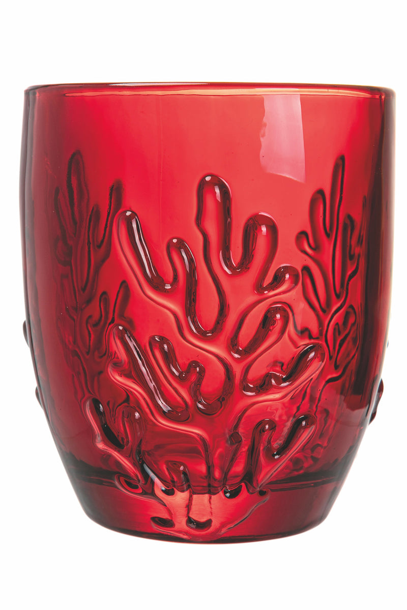 Set 6 Bicchieri Acqua in Vetro 340 ml Villa d'Este Home Tivoli Coral Sunset-9