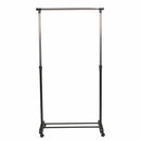 Stender Appendiabiti Singolo 88x43x170 cm in Metallo e Plastica Nero-2