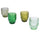 Set mit 4 Syrah Greenery Wassergläsern in Villa d'Este Home Tivoli Green Glass