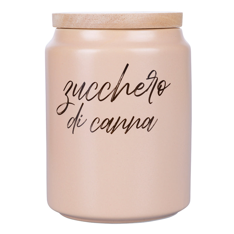 Barattolo Zucchero di Canna 900 ml in Gres Villa D’este Home Tivoli Shades of chocolate -2