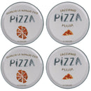 Set 4 Piatti Pizza Ø33x2 cm in Porcellana Villa D’este Home Tivoli Le Travisate Bianco-1