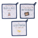 Set 3 Presine 20x20 cm in Cotone Villa D’este Home Tivoli Le Travisate Bianco-1