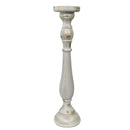 Portacandele candelabro legno bianco cm Ø11,5xh47-1