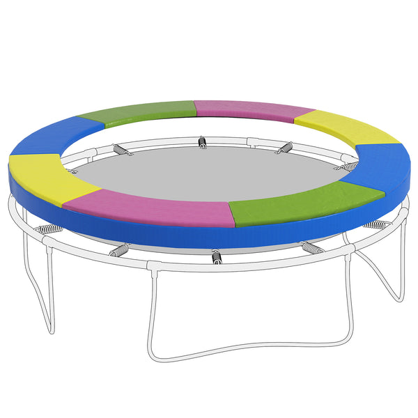 sconto Copertura Tappeto Elastico  Pieghevole e Portatile Ø244x30 cm in Plastica PE e Schiuma Multicolore