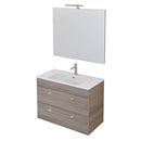 Mobile Bagno Sospeso 80 cm Lavabo e Specchio Bonussi Tucano Olmo-1