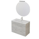 Mobile Bagno Sospeso 80 cm Lavabo e Specchio Bonussi Tucano Cemento Effetto Legno-1