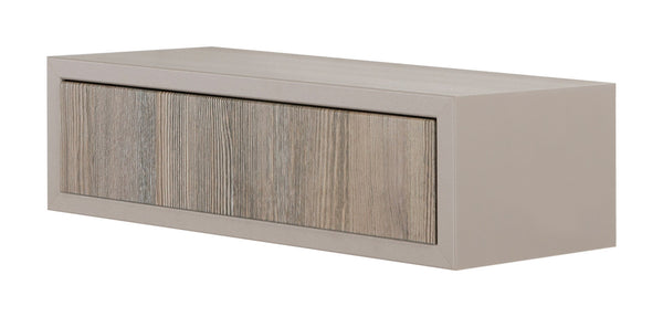 prezzo Mensola da Parete 1 Cassetto 45x13,4x20 cm in Fibra di Legno Lego Marrone e Rovere Moka