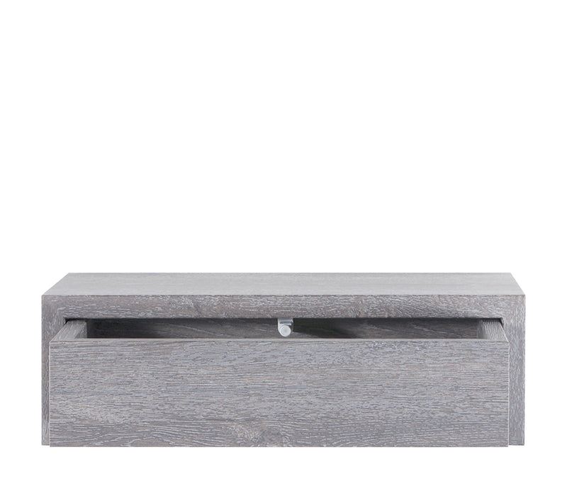 Mensola da Parete 1 Cassetto 45x13,4x23,7 cm in Fibra di Legno Lego Maxi Rovere Grigio New-5