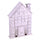Holz-Adventskalender weißes Haus cm 26x6xh37,5