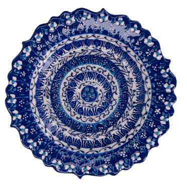 acquista Piattino Svuotatasche Ø18xh2,5 cm in Ceramica Blu