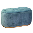 Pouf Contenitore 82x42xh41 cm in Tessuto Velluto Verde Salvia-3