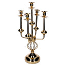 Portacandele Candelabro in Metallo oro cm 26x26xh51-1