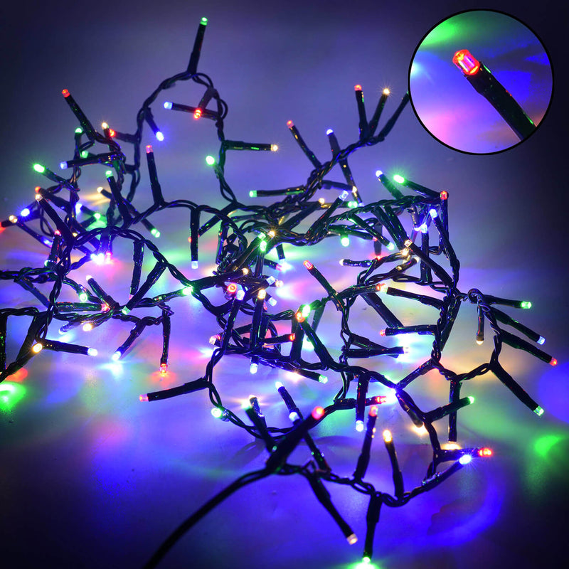 Luci di Natale filo 700 Led multicolor con controller 38m-2