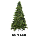 Albero di Natale Artificiale 2093 rami 620 con Led cm Ø132xh240 monte durando verde-1