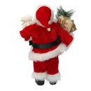 Babbo natale in tessuto rosso cm xh30-3