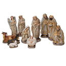 Natività resina set 11pz oro cm xh20-2