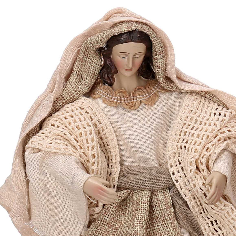 Natività tessuto set 3pz beige cm xh25,5-3